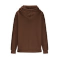 thumbnail image 4 of Besolor Womens Plus Size Hoodies Long Sleeve Drawstring Pullover Tops Casual Loose Fall Winter Hooded Sweatshirts, 4 of 7