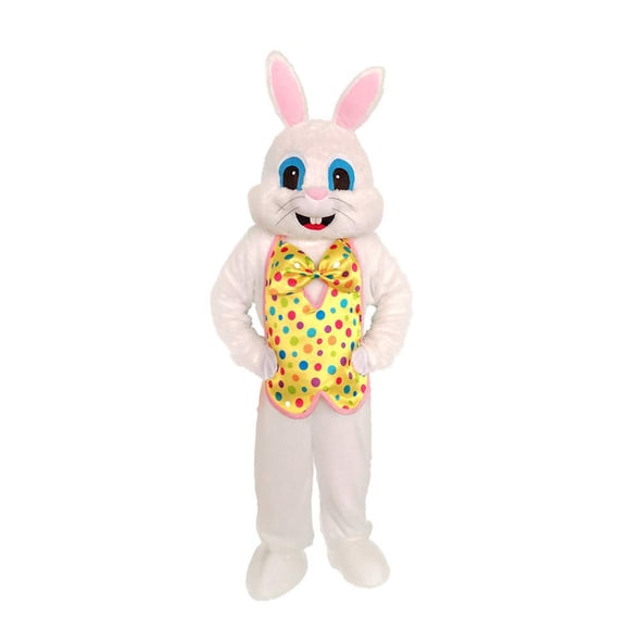 To.beone Easter Bunny Costume Rabbit Mascot Costume Halloween Adult Yellow Vest…