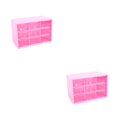 thumbnail image 2 of Decodeary Plastic Jiugongge Storage Drawer - Meticulous Workmanship And Fashionable Multi Grid Storage rose red Nine Palaces Grid 2Set, 2 of 6