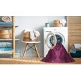 thumbnail image 2 of Ahgly Company Tapis d'Intérieur Lavables en Machine, Rectangle de Transition Violet Moyen Rouge Rose, 2' x 3', 2 of 7