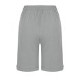 thumbnail image 4 of Plebaso Shorts Décontractés pour Femmes Longueur Genou, Shorts à Cordon, Shorts Roulés, Shorts Simples Légers à Enfiler, 4 of 6