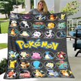 thumbnail image 2 of Cartoon Pokemon Pikachu Flannel Blanket Children Adult Gift Bedding Bedspread Sofa Spring and Autumn Warm Blanket Home Decor, 2 of 5