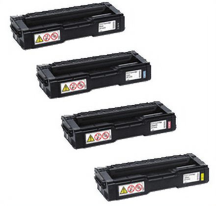 Zoomtoner Compatible Ricoh Aficio SPC-220DN Ricoh SPC 220 / 221 / 240 laser Toner Cartridge Set Black Cyan Magenta Yellow