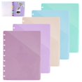 thumbnail image 4 of GZJCKJY Discbound Dividers with Pockets 7.1x9.4 Classic Size Discbound Notebook Divider 9 Disc Bound Planner Inserts Pocket 5pcs Plastic Index Dividers for Planner Folder Office, 4 of 8