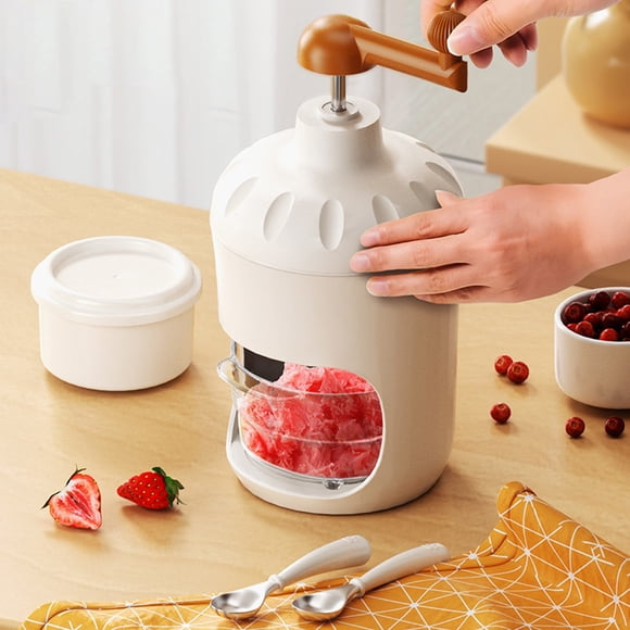 RKSTN Ice Shaving Machine Shaved Ice Household Small Hand Ice Breaker- Continuous Ice Breaking Hail Ice Ice Machine