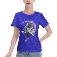 thumbnail image 1 of Women's Basic Short Sleeve T-Shirt Demon Slayer Butterfly Ninja, 1 of 6