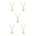 thumbnail image 1 of Transemion Collier Pendentif Aigle Exquis Symbole de Courage et d'Inspiration Cadeaux Or 5Ensemble, 1 of 6
