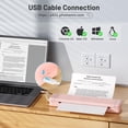 thumbnail image 2 of Phomemo P831 Portable Printers Wireless for Travel - 300 DPI Bluetooth Thermal Printer Support 8.5x11 US Letter & A4 Regular Copy Paper, Inkless Printer Compatible with Mobile & Laptop for Home Office, 2 of 16