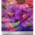 thumbnail image 3 of Soimoi Poly Georgette Fabric Daisy & Wild Flower Panel Print Sewing Fabric Yard 52 Inch Wide, 3 of 3
