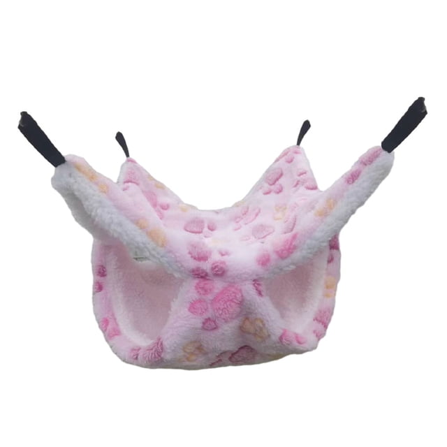 Xingzhi Jouets Suspendus pour Rats Interactifs Amusants pour Petits Rongeurs Entretien et Nettoyage Pieds Roses 35*35