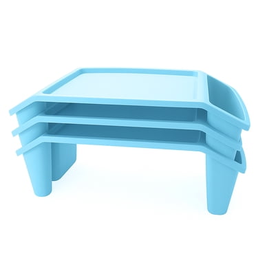 Storex Pupitre portatif en plastique, plateau léger pour enfants, bleu