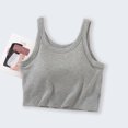 thumbnail image 2 of Timegard Camisoles pour Femmes Côtelées d'Été à Col Rond Sans Manches Confortables Courtes avec Soutien-Gorge Intégré, 2 of 6