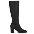 thumbnail image 3 of Unique Bargains Bottes Hauteur Genou à Talon Bloc à Bout Rond pour Femmes, 3 of 8