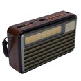 thumbnail image 1 of Haut-parleur Radio Portable Petit Vintage Rétro Portable Solaire à Piles pour Éclairage Extérieur d'Urgence, 1 of 7