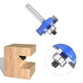 thumbnail image 3 of 2-Flute T-Slot Router Bit with 6.35mm Shank - YG8 Alloy Cutter Head & 45# Carbon Steel Body, 9.52mm Blade Diameter/Length, Heat-Resistant Coated Woodworking Tool for MDF, Solid Wood, Plywood,, 3 of 6
