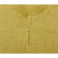 thumbnail image 3 of Atasi Kurta Court à Col Officier pour Homme Beige en Coton Tunique Décontractée - X-Grand, 3 of 7