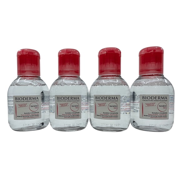 Bioderma Sensibio H2O Micellar Makeup Remover Sensitive Skin 3.33 OZ Set of 4