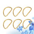 thumbnail image 2 of 20PCS Metal Shoulder Strap D Ring Multipurpose Bag Webbing Ring Accessories for Luggage Clothes Backpack Belt (Golden), 2 of 6