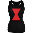 thumbnail image 1 of Halloween Black Widow Black Juniors Soft Tank Top, 1 of 1