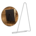 thumbnail image 4 of 1 Support de Rangement Triangulaire en Fer Forgé pour Magazines et Disques, pour Montage Mural, Blanc, 4 of 8
