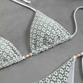 thumbnail image 4 of KIHOUT 2025 Women's Triangle Bikini Floral Printed Bikini Set Two Piece Summer Swimsuit Bathing Suits for Beach Pool Party, 4 of 7