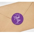 thumbnail image 4 of Darling Souvenir Rond 45 Pcs Autocollants de Vignes de Feuilles Merci Violet Mariage Enveloppe Sceau-1,6 Pouces, 4 of 4