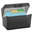 thumbnail image 1 of 1 Pc Index Card Box - Index Card Holder Notecard Box Recipe Card Box Plastic Storage Organizer for Filling Index Cards, Note cards, Flashcards, Recipes and Addresses, 1 of 8