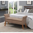 thumbnail image 2 of Convenience Concepts Designs4Comfort Banc de Rangement Garbo, Imprimé Léopard Savane, 2 of 2