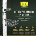 thumbnail image 2 of Hawk Helium Support d'Arbre Suspendu Pro, Siège en Mousse Mémoire Équipement de Chasse, 34,75 x 24,5 Pouces, 2 of 9
