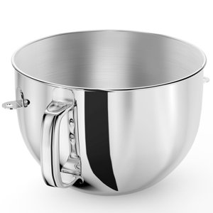 6QT Bol de mélangeur en acier inoxydable pour les brasseurs d'aide à la cuisine, bol de mélange d'aides à la Cuisine pour 6QT Mélangeur de levage avec poignée
