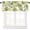 Lemon, variant on Summer Lemon Curtains Valance for Windows Watercolor Plant Fruit Art,Roman Shades Curtains & Drapes Rustic Fresh Flower Leaf Aesthetic Rod Pocket Valances Kitchen Window Curtains 54x18in