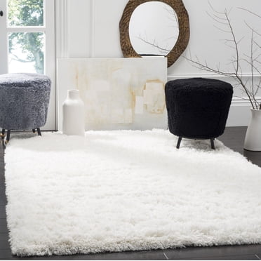 SAFAVIEH Polar Abbot Solid Extreme Plush Shag Area Rug