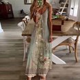 thumbnail image 1 of Pisexur Robe Sans Manches à Col en V pour Femme, Mode d'Été, Imprimée, Col en V, Bretelles Sans Manches, Robe Chandail, Robe pour Femme en Liquidation, 1 of 5