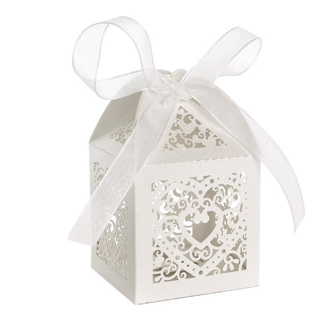 50pcs Love -out Wedding Candy Box Candy Bag Chocolate Gift Boxes for