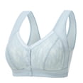 thumbnail image 1 of Besolor Plus Size Bras for Women Button Front Closure Wirefree Bralettes High Support Full Coverage Underwear, 1 of 3