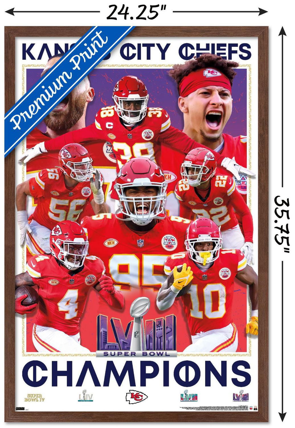 NFL Kansas City Chiefs - Champions du Super Bowl LVIII