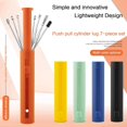 thumbnail image 3 of 7Pcs/Set Steel Earpick Wax Remover Piercing Kit Ear Wax Pickers Earwax Curette Spoon Care Ear Clean Toolear Cleaner (Color : Orange), 3 of 5