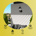 thumbnail image 3 of Capital Lighting One Light Outdoor Wall Lantern, Black Finish, 15" Height, 3 of 7