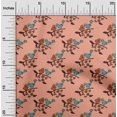 thumbnail image 1 of oneOone Viscose Chiffon Fabric Leaves|Bird & Floral Block Printed Craft Fabric BTY 42 Inch Wide, 1 of 4