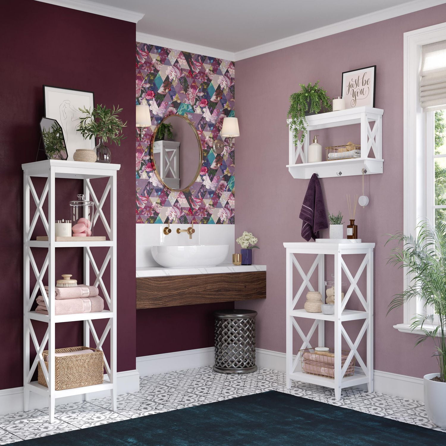 La Crosse Tour de rangement de 54" - Blanc