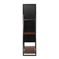 thumbnail image 3 of Miroir de rangement rectangulaire style musée avec chevalet noir/brun, 3 of 5