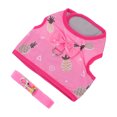 thumbnail image 3 of Lovely Rabbit Bunny Bow Vest Harness with Leash for Outdoor Walking Photo Taking, 3 of 7
