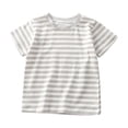 thumbnail image 1 of WRKEKC T-Shirts pour Garçons, Hauts d'Été pour Garçons, T-Shirts de Sport à Manches Courtes Décontractés d'Été pour Enfants à Col Rond à Rayures Imprimées, 1 of 5