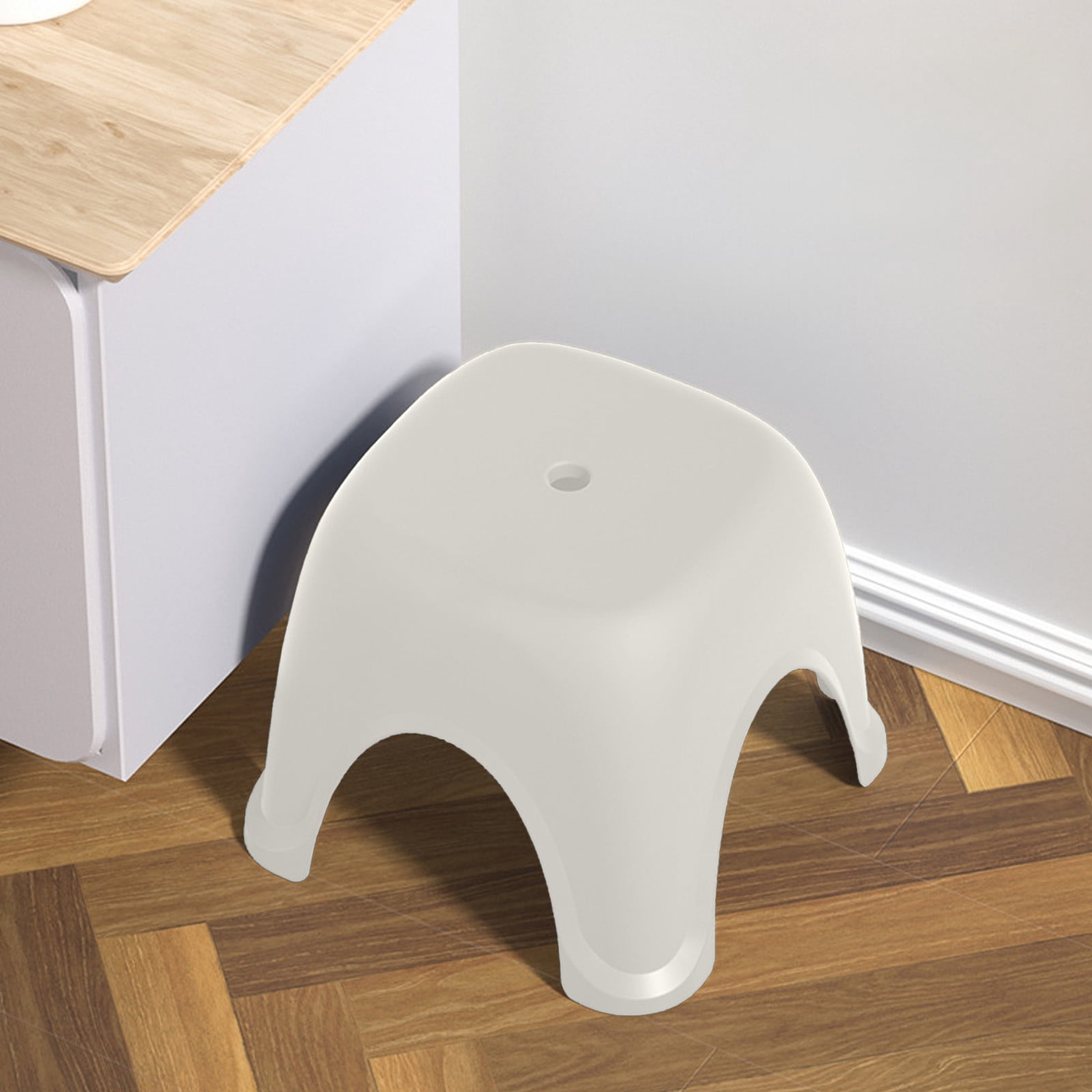 xaoyunyn Elegant Nonslip Stepping Stool for Enhanced Stability Versatile for Bathroom,Kitchen Living Room Use Stylish and Functional Plastic Stool for Everyday Tasks
