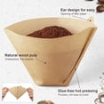 thumbnail image 2 of Cone Coffee Filter, #1 Unbleached Paper Filter, Disposable Coffee Strainer, Natural Filter Paper Compatible With 2-4 Cup Cone Coffee Maker, Household Coffee Accessory,White-8-12 Cup, 2 of 6