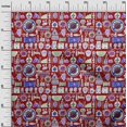 thumbnail image 3 of oneOone Tissu Popeline de Coton Sergé Bordeaux Matériel de Robe Médical Tissu Imprimé au Mètre 56 Pouces de Large, 3 of 4