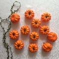 thumbnail image 3 of Miangastore 12pcs Mini Artificial Pumpkins for Halloween / Thanksgiving / Fall Weddings (Yellow), 3 of 8