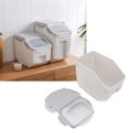 thumbnail image 1 of Airtight Rice Storage Container, Dustproof Bulk Food Container Bin Environmental Material  Plastic Storage Bins with Leak Proof Lid for Rice Flour Cereal Pet Food Storage, 1 of 8