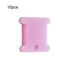 thumbnail image 2 of Winding Board Floss Bobbins Cord Spool Wire Winder Multipurpose Simply Used Stitch Embroidery DIY Prop Storage Pink 10 Pieces, 2 of 9