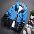 thumbnail image 1 of OmicGot Hooded Jacket New Spring Autumn Korean Version Plus Male And Female Couples Colorblock Men's Jacket Casual Thin Section Coat, 1 of 12